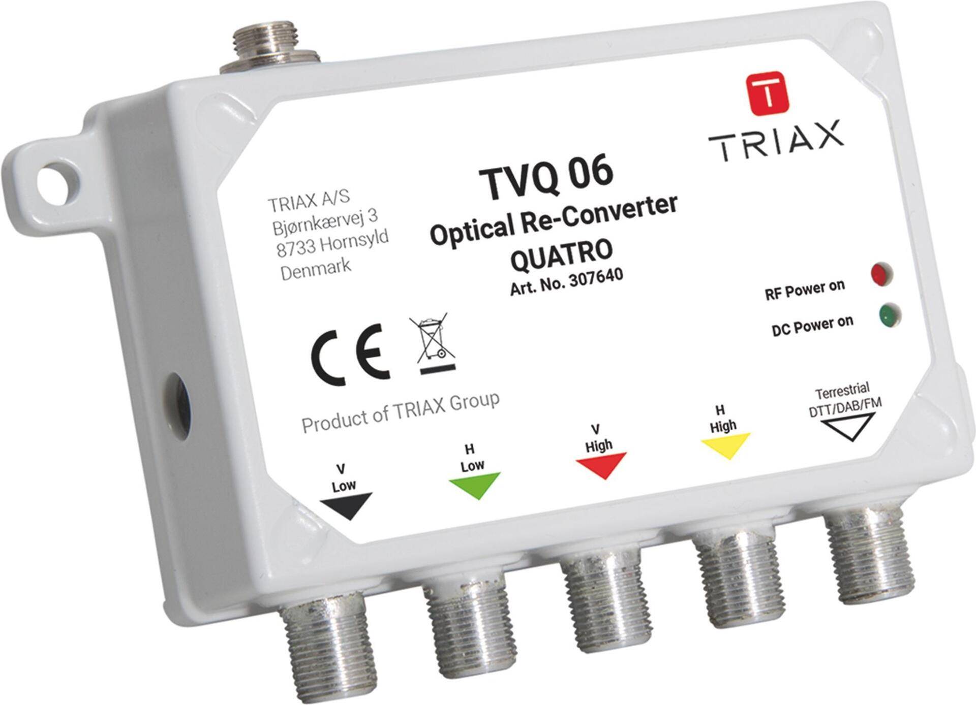Triax TVQ 06 - Grau - 20 V - 0,4 A - -10 - 60 °C - 26 mm - 61 mm (307640) von Triax