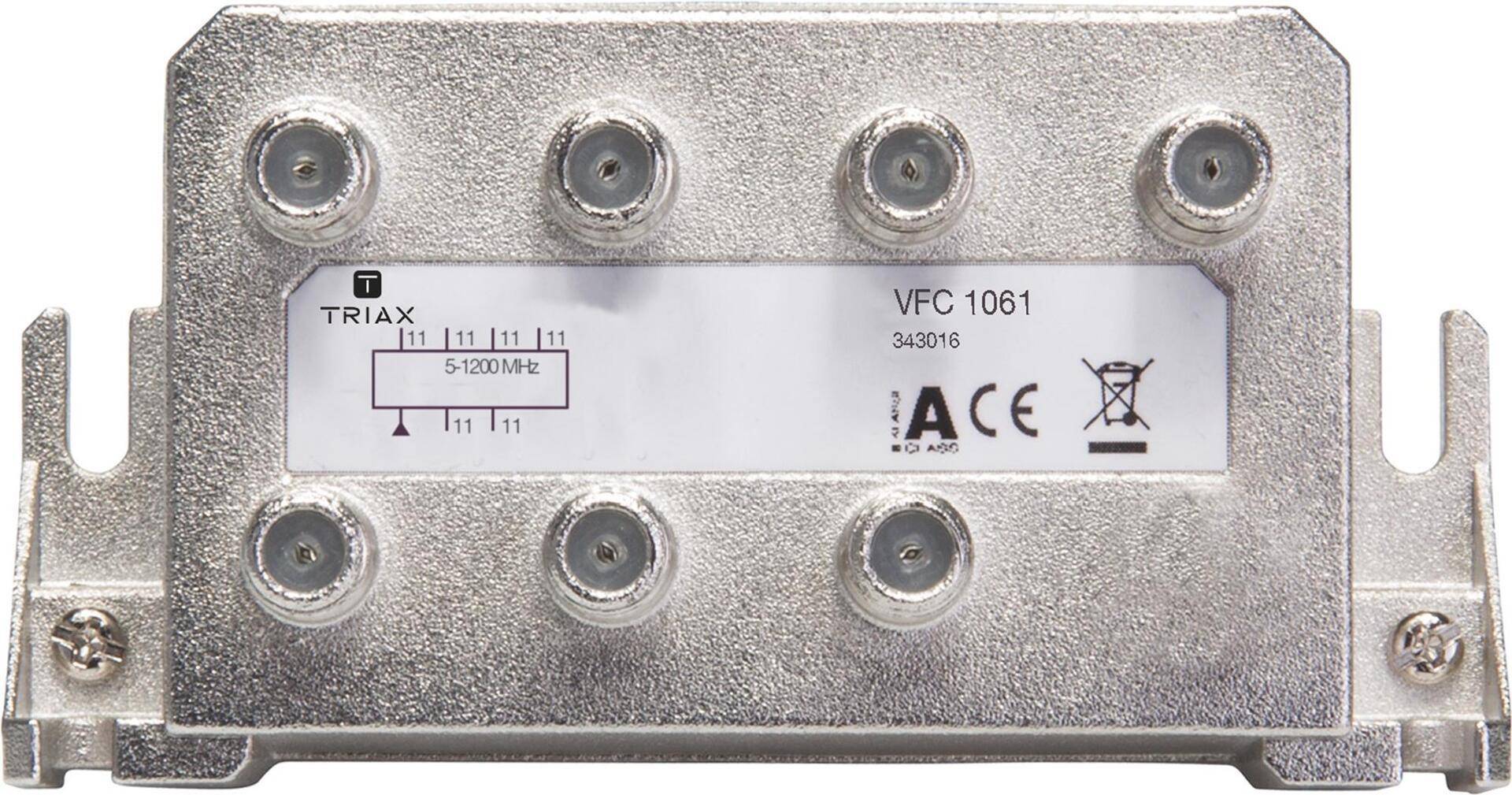 Triax VFC 1061 - Kabelsplitter - 75 Ohm - 5 - 1218 MHz - F-type - 135 mm - 40 mm (343016) von Triax