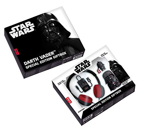 Tribe Star Wars Darth Vader-Geschenk-Box - Bluetooth-Lautsprecher, 16GB-USB, Kopfhörer und USB-Kabel von Tribe
