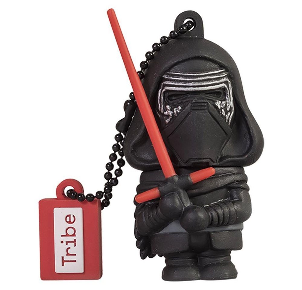 Tribe USB-Stick STAR WARS 16 GB 2.0 USB-Stick (USB 2.0, Lesegeschwindigkeit 18 MB/s, Flash-Drive, 3D Figur, Schlüsselanhänger Design, Kylo Ren) von Tribe