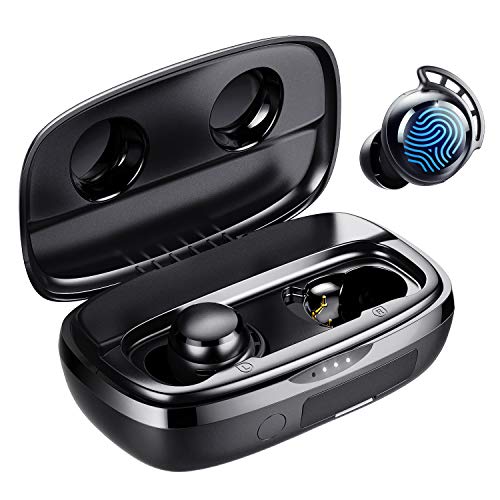 Tribit Bluetooth Kopfhörer, In Ear Kopfhörer Kabellos Bluetooth 5.3, Touch Control Kopfhörer mit 4 Mic ENC Rauschunterdrückung, IPX8 Wasserschutz, HiFi Stereo Ohrhörer für Arbeit und Studium, Schwarz von Tribit