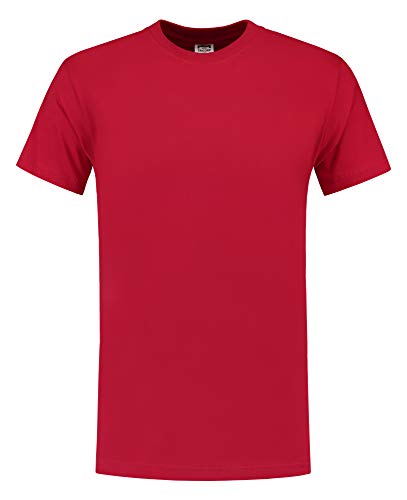 Tricorp 101001 Casual T-Shirt, 100% Gekämmte Baumwolle, 145g/m², Rot, Größe L von Tricorp