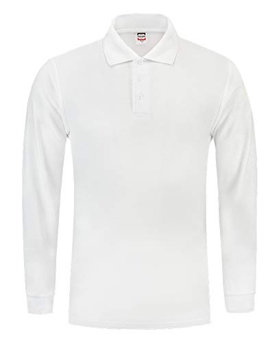 Tricorp 201009 Casual Langarm Poloshirt, 50% Gekämmte Baumwolle/50% Polyester, 180g/m², Weiß, Größe 3XL von Tricorp