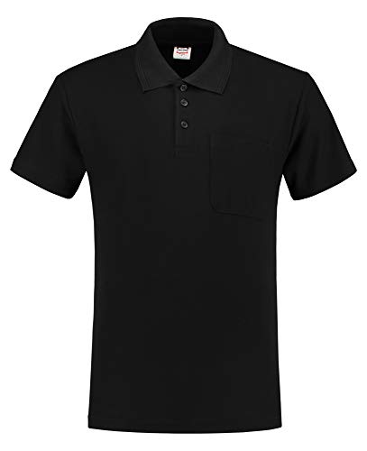 Tricorp 201011 Casual Brusttasche Poloshirt, 50% Gekämmte Baumwolle/50% Polyester, 180g/m², Schwarz, Größe XS von Haas F1 Team