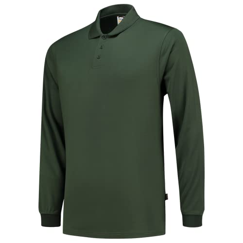 Tricorp 202005 Workwear UV-Schutz Langarm Poloshirt, 50% Polyester/50% Polyester, CoolDry, 180g/m², Flaschengrün, Größe XXL von Tricorp