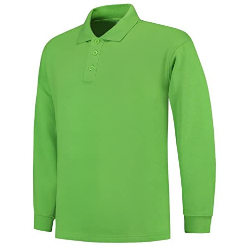 Tricorp 301004 Casual Polokragen Sweatshirt, 60% Gekämmte Baumwolle/40% Polyester, 280g/m², Limette, Größe 4XL von Tricorp