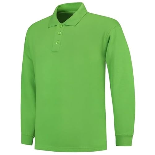 Tricorp 301004 Casual Polokragen Sweatshirt, 60% Gekämmte Baumwolle/40% Polyester, 280g/m², Limette, Größe L von Tricorp