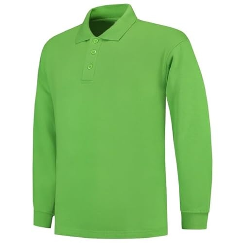 Tricorp 301004 Casual Polokragen Sweatshirt, 60% Gekämmte Baumwolle/40% Polyester, 280g/m², Limette, Größe XL von Tricorp