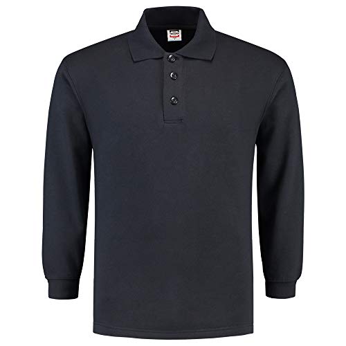 Tricorp 301004 Casual Polokragen Sweatshirt, 60% Gekämmte Baumwolle/40% Polyester, 280g/m², Marine, Größe XS von Tricorp