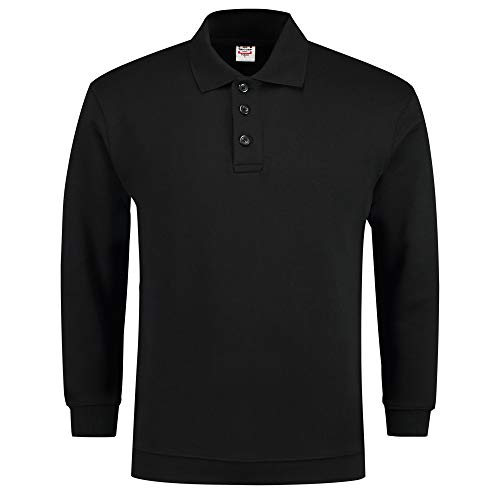 Tricorp 301005 Casual Polokragen und Bund Sweatshirt, 60% Gekämmte Baumwolle/40% Polyester, 280g/m², Schwarz, Größe L Tricorp 301005 Casual Polokragen und Bund Sweatshirt, 60% Gekämmte Baumwolle/40% Polyester, 280g/m², Schwarz, Größe L von Tricorp