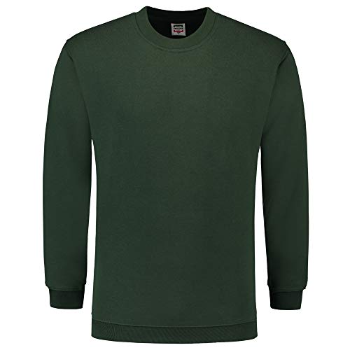 Tricorp 301008 Casual Sweatshirt, 60% Gekämmte Baumwolle/40% Polyester, 280g/m², Flaschengrün, Größe S von Tricorp