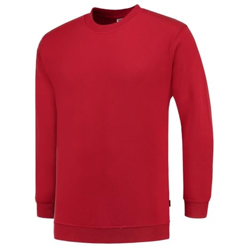 Tricorp 301008 Casual Sweatshirt, 60% Gekämmte Baumwolle/40% Polyester, 280g/m², Rot, Größe 4XL von Haas F1 Team