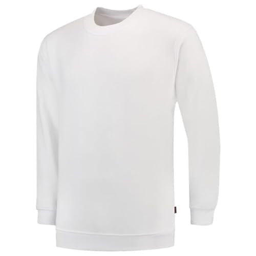 Tricorp 301008 Casual Sweatshirt, 60% Gekämmte Baumwolle/40% Polyester, 280g/m², Weiß, Größe 4XL von Tricorp