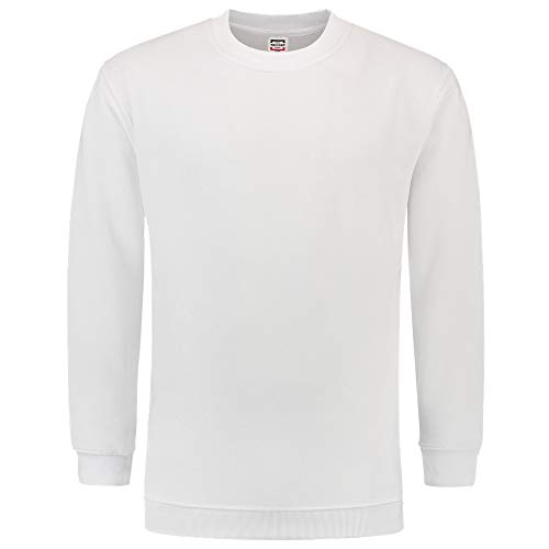 Tricorp 301008 Casual Sweatshirt, 60% Gekämmte Baumwolle/40% Polyester, 280g/m², Weiß, Größe XL von Tricorp