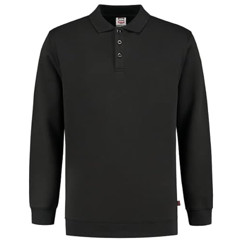 Tricorp 301016 Casual Polokragen Bund Sweatshirt, Waschbar 60°C, 70% Baumwolle/30% Polyester, 280g/m², Rot, Größe 3XL von Tricorp