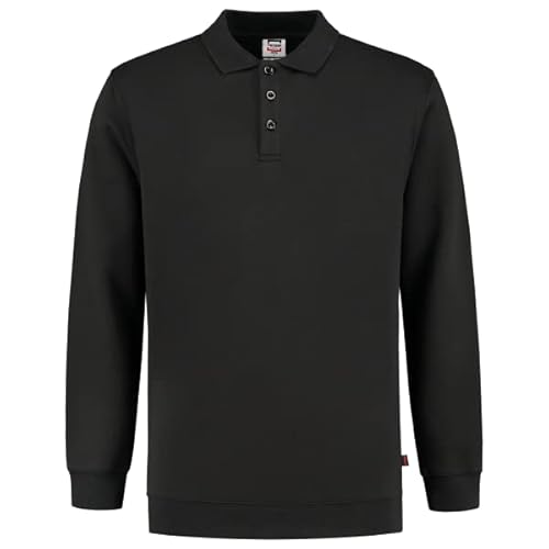 Tricorp 301016 Casual Polokragen Bund Sweatshirt, Waschbar 60°C, 70% Baumwolle/30% Polyester, 280g/m², Rot, Größe S von Tricorp