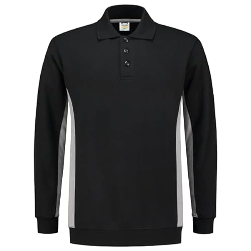 Tricorp 302003 Casual Polokragen Bicolor Sweatshirt, 60% Gekämmte Baumwolle/40% Polyester, 280g/m², Navy-Königsblau, Größe 8XL von Tricorp