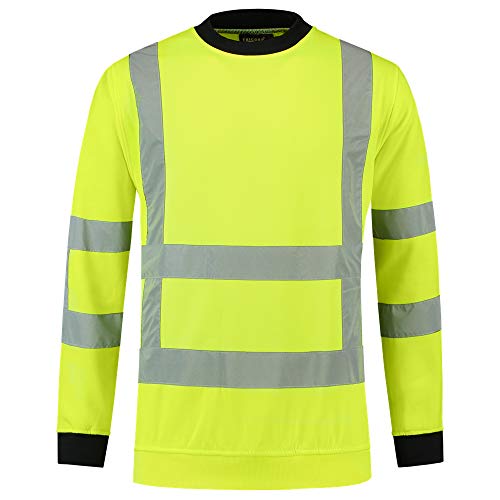 Tricorp 303001 Safety RWS - EN ISO 20471 Sweatshirt, 80% Polyester/20% Baumwolle, 280g/m², Fluorgelb, Größe L von Tricorp
