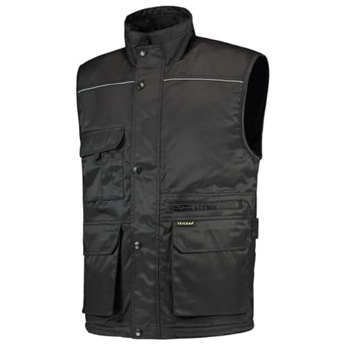 Tricorp 402001 Workwear Industrie Funktionsweste, 70% Polyester/30% Baumwolle, 250g/m², Schwarz, Größe 4XL Tricorp 402001 Workwear Industrie Funktionsweste, 70% Polyester/30% Baumwolle, 250g/m², Schwarz, Größe 4XL von Haas F1 Team