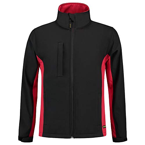 Tricorp 402002 Workwear Bicolor Softshelljacke, 100% Polyester + PU Membran, 340g/m², Schwarz Rot, Größe XL Tricorp 402002 Workwear Bicolor Softshelljacke, 100% Polyester + PU Membran, 340g/m², Schwarz Rot, Größe XL von Tricorp