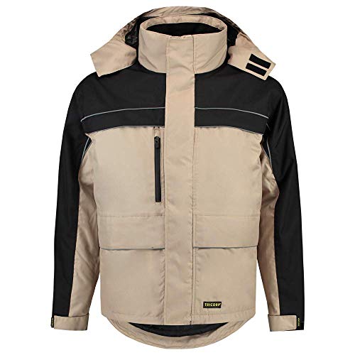 Tricorp 402003 Workwear Cordura-Besatz Parka, 100% Polyester + PU-Beschichtung, 200g/m², Khaki-Schwarz, Größe XL Tricorp 402003 Workwear Cordura-Besatz Parka, 100% Polyester + PU-Beschichtung, 200g/m², Khaki-Schwarz, Größe XL von Tricorp