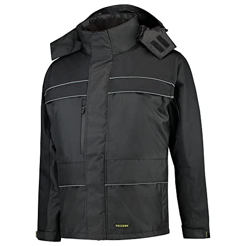 Tricorp 402003 Workwear Cordura-Besatz Parka, 100% Polyester + PU-Beschichtung, 200g/m², Schwarz, Größe 6XL von Tricorp