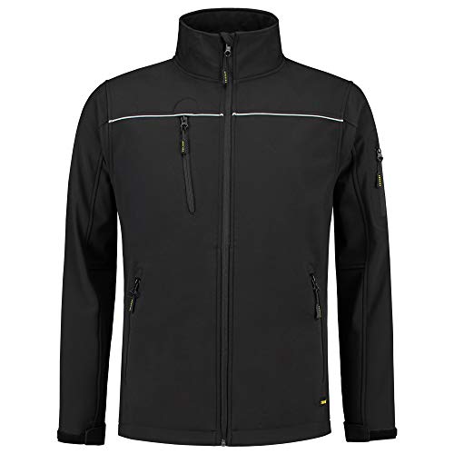 Tricorp 402006 Workwear Exzellent Softshelljacke, 100% Polyester + PU Membran, 340g/m², Schwarz, Größe 3XL Tricorp 402006 Workwear Exzellent Softshelljacke, 100% Polyester + PU Membran, 340g/m², Schwarz, Größe 3XL von Tricorp