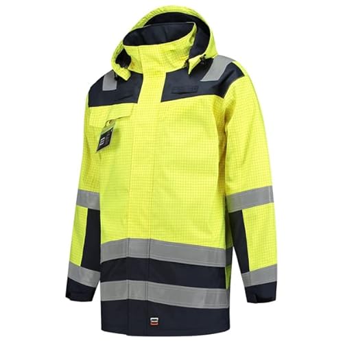 Tricorp 403007 Safety EN ISO 20471 Bicolor Softshelljacke, 100% Polyester + PU Membran, 300g/m², Fluor Orange-Navy, Größe XXL von Tricorp