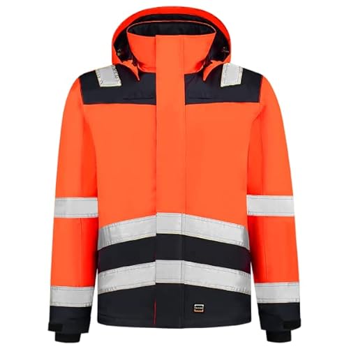Tricorp 403023 Safety Warnschutz Bicolor Jacke, 100% Polyester, 200g/m², Fluor Orange-Tinte, Größe S von Tricorp
