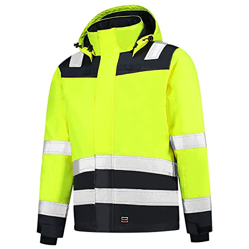 Tricorp 403023 Safety Warnschutz Bicolor Jacke, 100% Polyester, 200g/m², Fluorgelb-Tinte, Größe XXL von Tricorp