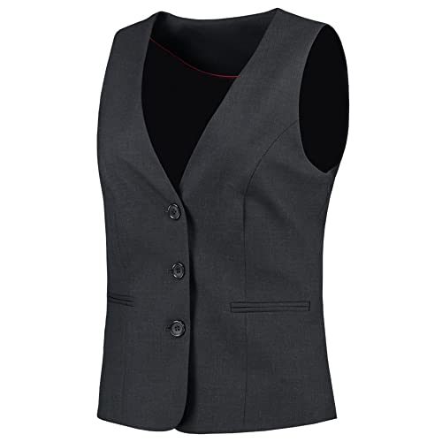 Tricorp 405002 Corporate Damen Weste, 70% Wolle/30% Polyester, 180g/m², Grau, Größe 52 Tricorp 405002 Corporate Damen Weste, 70% Wolle/30% Polyester, 180g/m², Grau, Größe 52 von Tricorp
