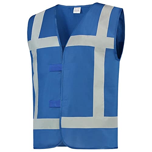 Tricorp 453004 Safety Reflexstreifen Warnschutzweste, 100% Polyester, 130g/m², Fluor Königsblau, Größe XL von Tricorp