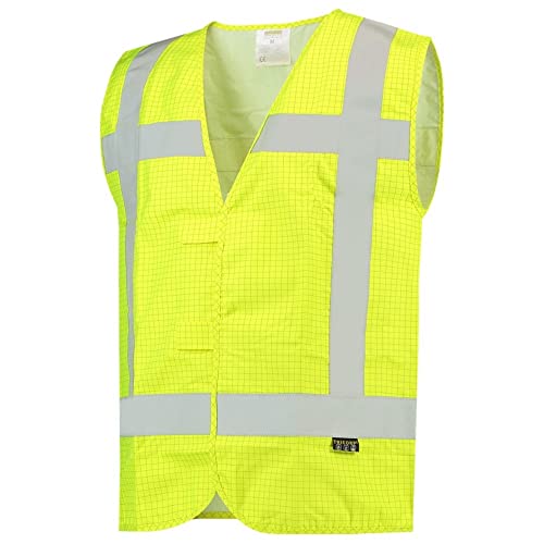 Tricorp 453008 Safety RWS Flammschutz Antistatisch Warnweste, 100% Polyamide + PU-Beschichtung, 200g/m², Fluorgelb, Größe XXL von Haas F1 Team