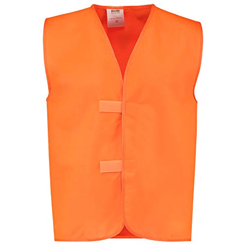 Tricorp 453012 Safety ohne Reflexstreifen Warnweste, 100% Polyester, 120g/m², Fluororange, Größe 3XL-4XL von Tricorp