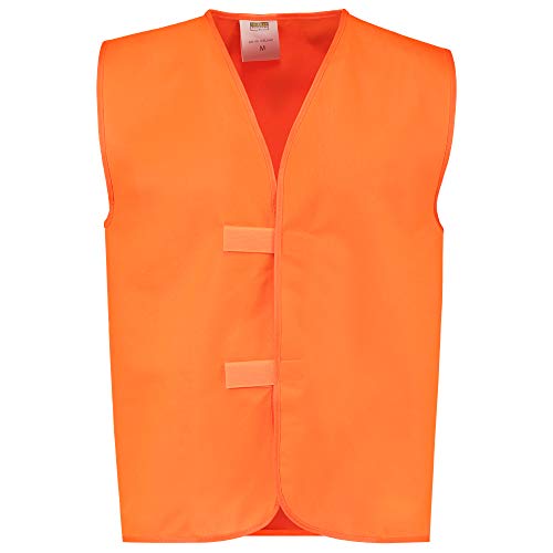 Tricorp 453012 Safety ohne Reflexstreifen Warnweste, 100% Polyester, 120g/m², Fluororange, Größe XL-XXL von Haas F1 Team