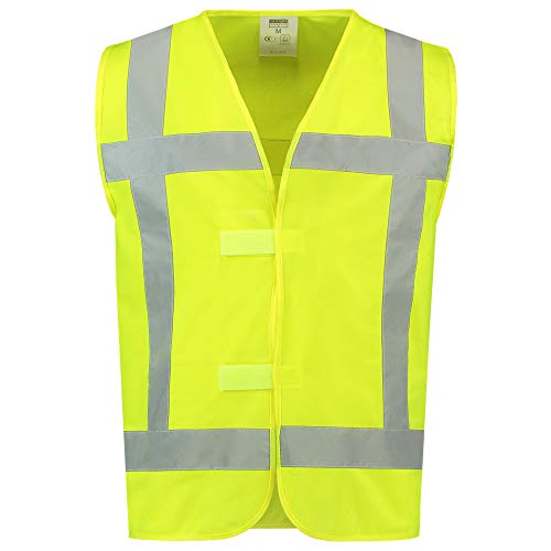 Tricorp 453015 Safety RWS Warnweste, 100% Polyester, 120g/m², Fluorgelb, Größe M-L von Tricorp