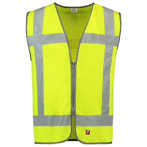 Tricorp 453017 Safety RWS Flammschutz Warnweste, 100% Polyester mit Flammschutz, 120g/m², Fluorgelb, Größe XS-S von Tricorp