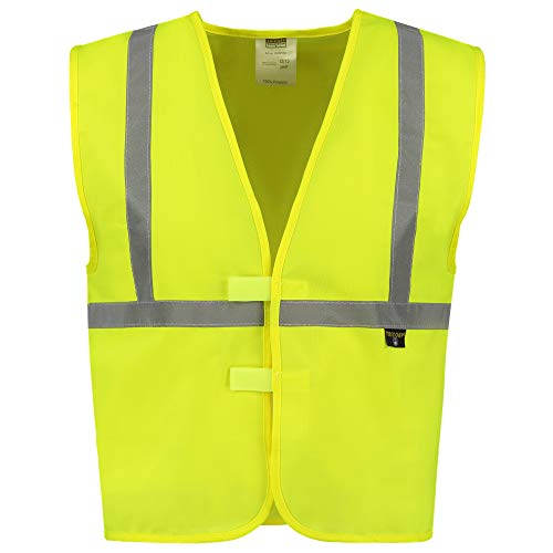 Tricorp 453020 Safety Kinder EN 1150 Warnweste, 100% Polyester, 120g/m², Fluorgelb, Größe 128 von Tricorp