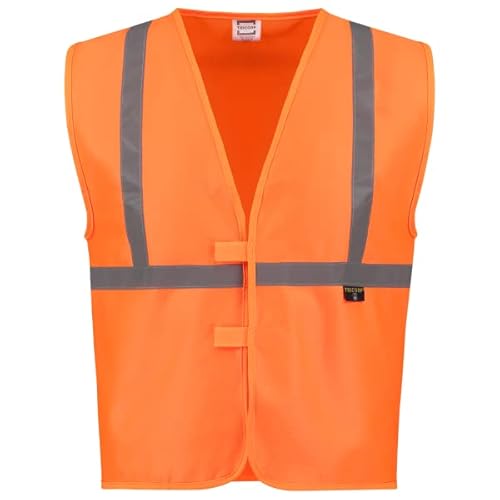 Tricorp 453020 Safety Kinder EN 1150 Warnweste, 100% Polyester, 120g/m², Fluororange, Größe 116 von Tricorp