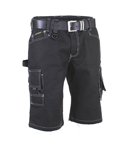 Tricorp 502006 Workwear Canvas Shorts Arbeitshose, 65% Polyester/35% Baumwolle, 100% Nylon (500D) Cordura, 300g/m², Schwarz, Größe 42 von Tricorp