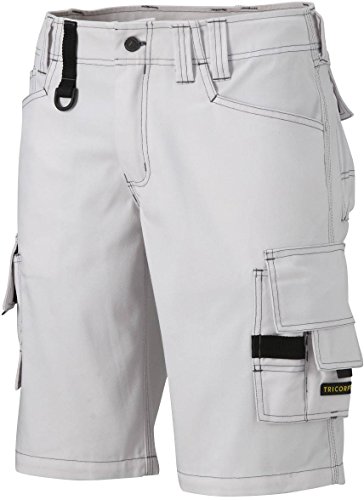 Tricorp 502006 Workwear Canvas Shorts Arbeitshose, 65% Polyester/35% Baumwolle, 100% Nylon (500D) Cordura, 300g/m², Weiß, Größe 42 von Tricorp