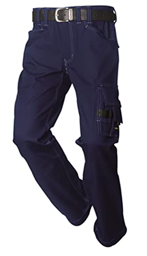 Tricorp 502007 Workwear Canvas Arbeitshose, 65% Polyester/35% Baumwolle, 100% Nylon (500D) Cordura, 300g/m², Dunkelgrau, Größe 48 von Haas F1 Team