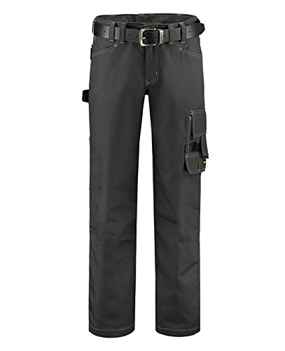 Tricorp 502007 Workwear Canvas Arbeitshose, 65% Polyester/35% Baumwolle, 100% Nylon (500D) Cordura, 300g/m², Dunkelgrau, Größe 64 von Haas F1 Team