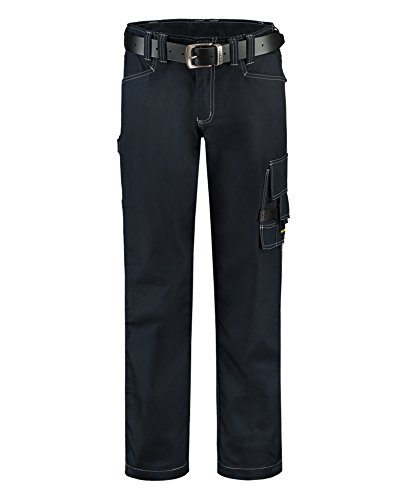 Tricorp 502007 Workwear Canvas Arbeitshose, 65% Polyester/35% Baumwolle, 100% Nylon (500D) Cordura, 300g/m², Marine, Größe 64 von Tricorp