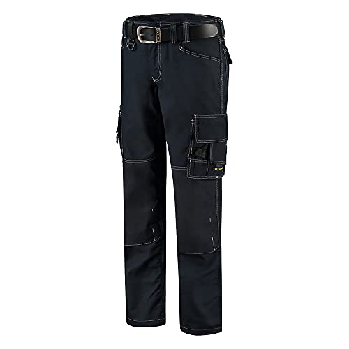 Tricorp 502009 Workwear Canvas Cordura-Besatz Arbeitshose, 65% Polyester/35% Baumwolle, 100% Nylon (500D) Cordura, 300g/m², Marine, Größe 46 von Haas F1 Team