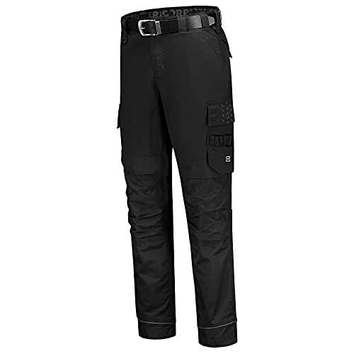 Tricorp 502020 Workwear Twill Cordura Stretch Arbeitshose, 65% Polyester/35% Baumwolle, 91% Nylon/9% Elastan Cordura, 280g/m², Schwarz, Größe 52 von Tricorp