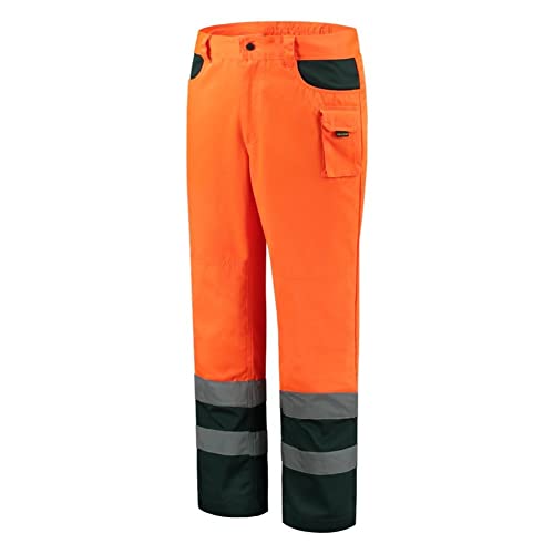Tricorp 503002 Safety EN ISO 20471 Bicolor Arbeitshose, 80% Polyester/20% Baumwolle, 280g/m², Fluor Orange-Grün, Größe 46 von Tricorp