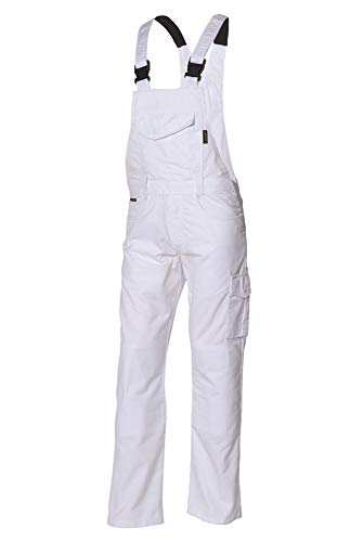 Tricorp 752001 Workwear Industrie Latzhose, 65% Polyester/35% Baumwolle, 245g/m², Weiß, Größe 4XL von Tricorp