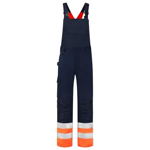 Tricorp 753006 Safety Warnschutz Latzhose, 65% Polyester/35% Baumwolle, 100% Nylon (500D) Cordura, 280g/m², Tinte-Fluorgelb, Größe 56 von Tricorp