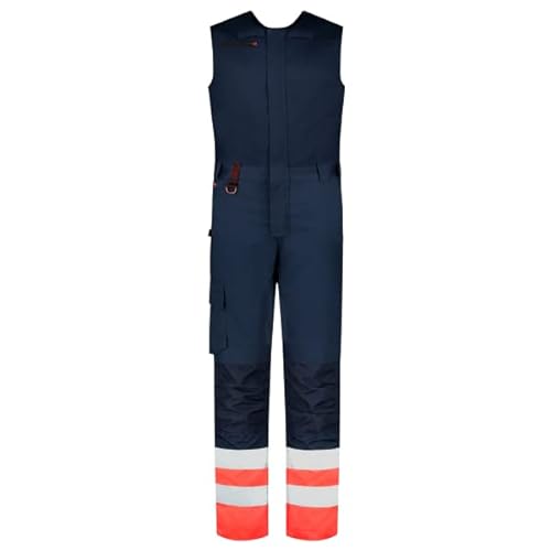 Tricorp 753008 Safety Warnschutz Kombihose, 65% Polyester/35% Baumwolle, 100% Nylon (500D) Cordura, 280g/m², Tinte-Fluorgelb, Größe 66 von Tricorp